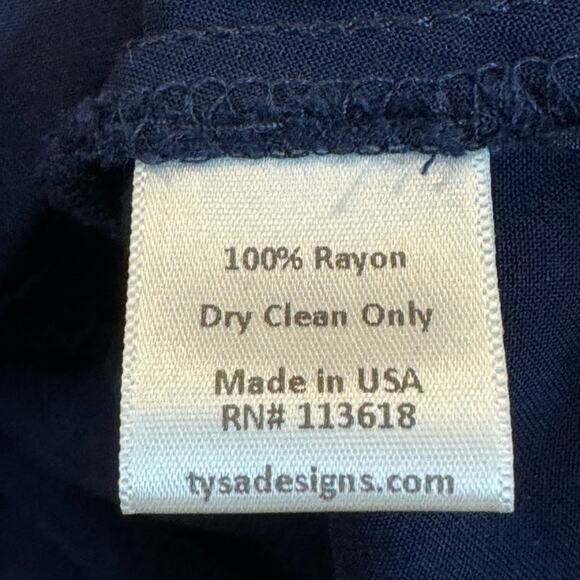 Tysa Dress Women's Small Swing Navy Blue Pockets - Picture 6 of 6